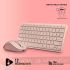 NGS Fantasy Pack Teclado Compacto Silencioso + Ratón Silencioso 1600dpi 5 Botones - Conexión 2,4GHz, BT1 y BT2 - Color Rosa-6