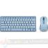 NGS Fantasy Pack Teclado Compacto Silencioso + Ratón Silencioso 1600dpi 5 Botones - Conexión 2,4GHz, BT1 y BT2 - Color Azul-1