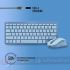 NGS Fantasy Pack Teclado Compacto Silencioso + Ratón Silencioso 1600dpi 5 Botones - Conexión 2,4GHz, BT1 y BT2 - Color Azul-6