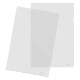 Dohe Caja de 100 Dossier con Uñero Tamaño Folio - Polipropileno Transparente Acabado Cristal