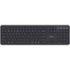 Trust Vaiya Teclado Multidispositivo Bluetooth - Conexion con hasta 4 Dispositivos - Teclas Perfil Bajo - Teclas Multimedia - Color Negro