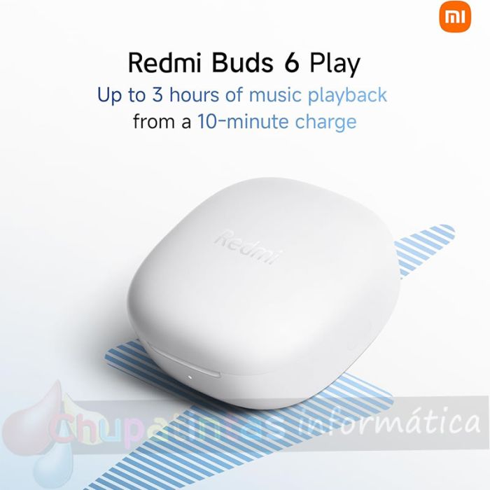 Xiaomi Redmi Buds 6 Play Auriculares Bluetooth 5.4 - Color Blanco -6