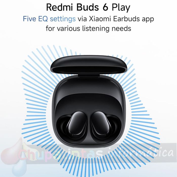 Xiaomi Redmi Buds 6 Play Auriculares Bluetooth 5.4 - Color Blanco - Especificaciones