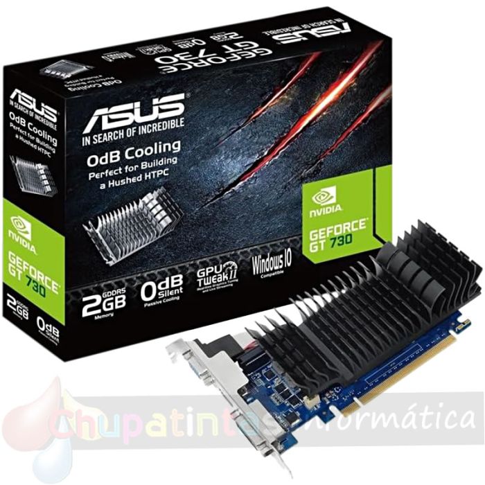 Asus GeForce GT 730 Tarjeta Grafica 2GB GDDR5 Perfil Bajo-1