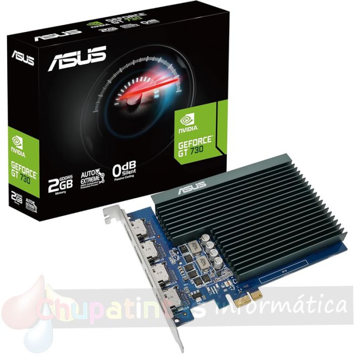 Asus GeForce GT 730 Tarjeta Grafica 2GB GDDR5 NVIDIA - PCIe 2.0 HDMI-1