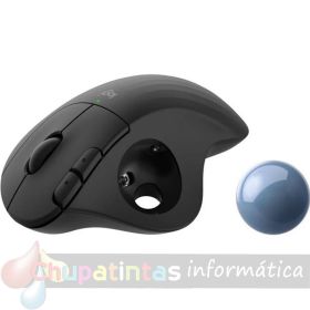 Logitech Ergo M575 Ratón Inalámbrico TrackBall USB 2000dpi - 5 Botones - Uso Diestro - Color Grafito - TrackBall