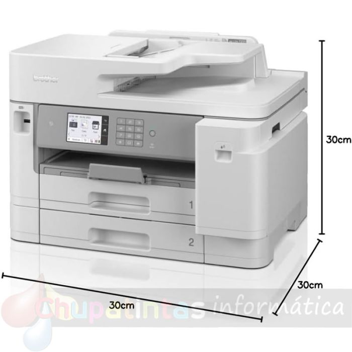 Brother MFC-J5955DW Impresora Multifunción Color Wifi Fax Dúplex 30ppm Blanca - Medidas