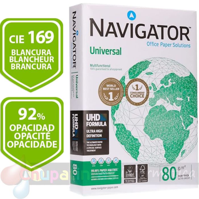 Navigator Papel A4 80gr. 210x297mm (500 Hojas) Blanco