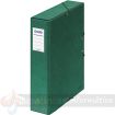Dohe Caja para Proyectos Lomo 7cm - Carton Forrado con Papel Impreso y Plastificado - Cierre con Gomas - Color Verde
