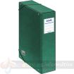 Dohe Caja para Proyectos Lomo 9cm - Carton Forrado con Papel Impreso y Plastificado - Cierre con Gomas - Color Verde