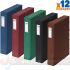 Dohe Pack 12 Cajas para Proyectos Lomo 5cm - Cierre con Gomas - Colores Surtidos