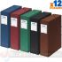 Dohe Pack 12 Cajas para Proyectos Lomo 9cm - Cierre con Gomas - Colores Surtidos
