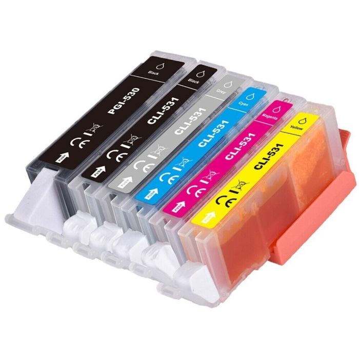 Canon PGI530/CLI531 Pack de 6 Cartuchos de Tinta Genéricos