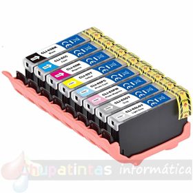 Canon CLI65 Pack de 8 Cartuchos de Tinta Genéricos