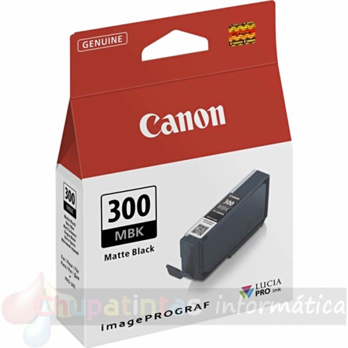 Canon PFI300 Negro Mate Cartucho de Tinta Original - 4192C001/PFI300MBK