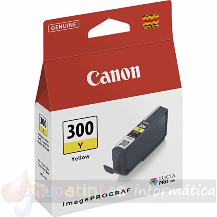 Canon PFI300 Amarillo Cartucho de Tinta Original - 4196C001/PFI300Y