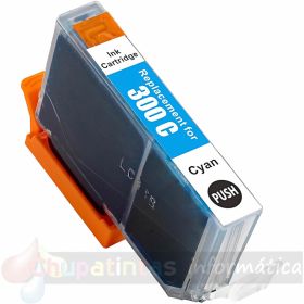 Canon PFI300 Cian Cartucho de Tinta Pigmentada Genérico - Reemplaza 4194C001/PFI300C