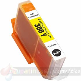 Canon PFI300 Amarillo Cartucho de Tinta Pigmentada Genérico - Reemplaza 4196C001/PFI300Y