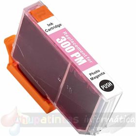 Canon PFI300 Magenta Foto Cartucho de Tinta Pigmentada Genérico - Reemplaza 4198C001/PFI300PM