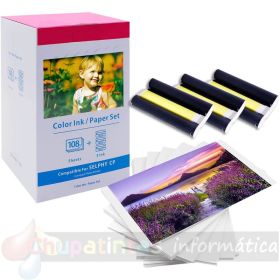 Canon KP-36IP Pack de Tinta Genérico y 36 Hojas Papel Fotográfico, 100x148 mm - Reemplaza 7737A001 - Mejor precio