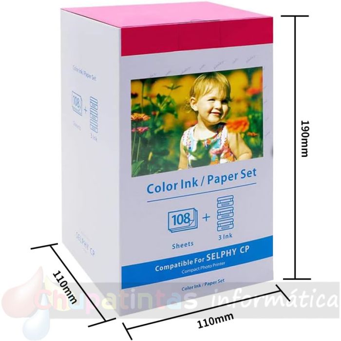 Canon KP-36IP Pack de Tinta Genérico y 36 Hojas Papel Fotográfico, 100x148 mm - Reemplaza 7737A001 - Mejor precio-5
