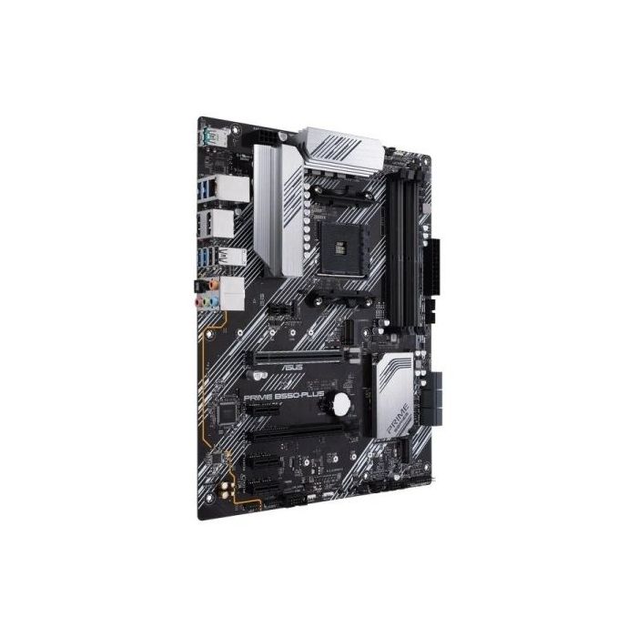Asus Prime B550 Plus Placa Base AMD 4x DDR4, M.2, 6x SATA III, HDMI, DisplayPort, RJ-45, USB 2.0, 3.2 - Factor de Forma ATX