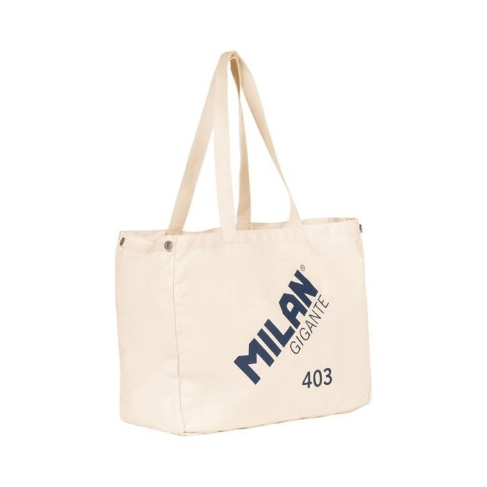 Milan Serie 1918 Gigante 403 Tote Bag Bolsa de Tela - Tamaño 51x40.5x21.5cm - Capacidad 40L - Color Beige