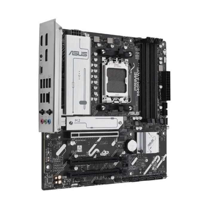 Asus Prime B840M-A WIFI Placa Base AM5 -WiFi, Bluetooth, 4x DDR5, 3x M2, 4x Sata III, PCIe 3.0, 4.0, USB 2.0, 3.2, USB-C, RJ-45, HDMI, DisplayPort - Factor de Forma MicroATX