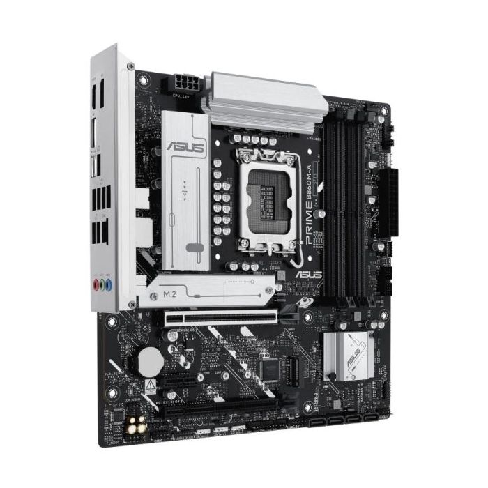 Asus Prime B860M-A-CSM Placa Base LGA 1851 - 4x DDR5, M2, 4x Sata III, PCIe 4.0, USB 2.0, 3.2, USB-C, RJ-45, HDMI, DisplayPort - Factor de Forma MicroATX