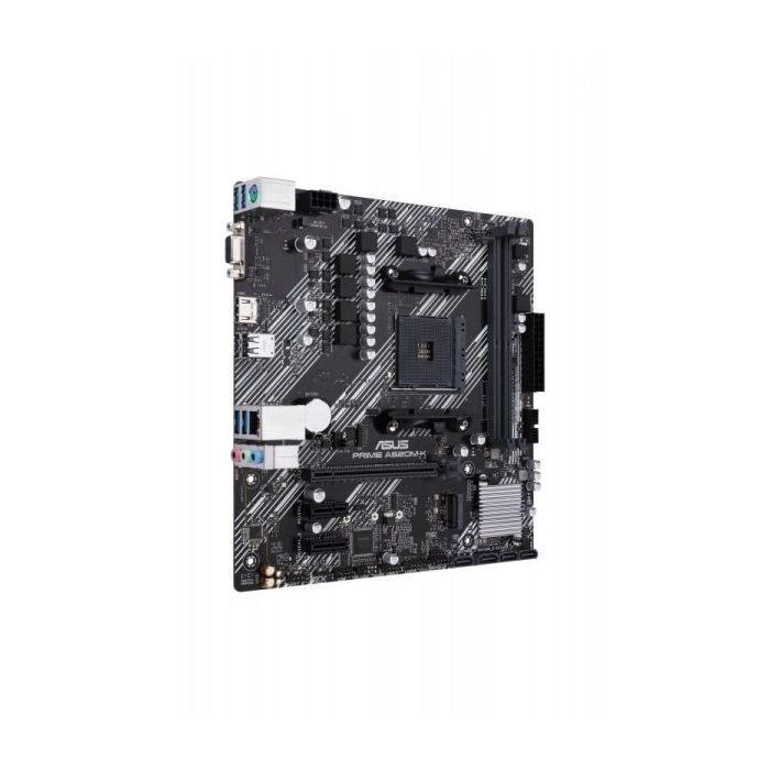 Asus Prime A520M-K Placa Base AMD AM4 2x DDR4 - HDMI, M.2, PCIe, 4x Sata III, USB 2.0, 3.2, RJ-45, VGA, Factor MicroATX
