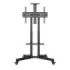 Unykach Soporte de Suelo con Ruedas para Pantallas 32"-75" - Bloqueo de Ruedas - Dos Bandejas - Peso Max 45Kg - VESA 600X400mm - Color Negro