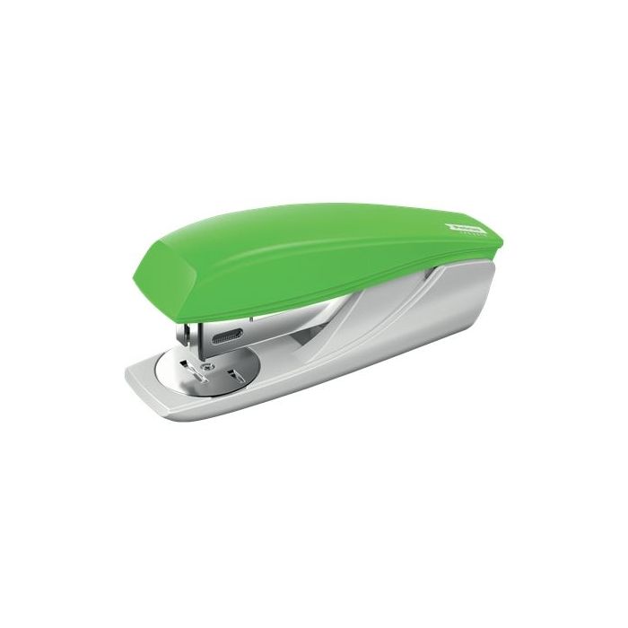 Petrus 210 Recycle Grapadora de Sobremesa - Grapa hasta 25 Hojas - 96% de Plastico Reciclado - Grapado Abierto, Cerrado y Clavado - Incluye 200 grapas Petrus 22/6 - Color Verde