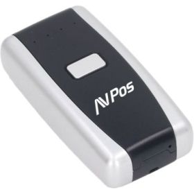 AVPos Lector de Codigos Portatil BT01 - Codigos 1D, 2D y QR - USB y serie - Bluetooth - 1000mAh - Color Negro