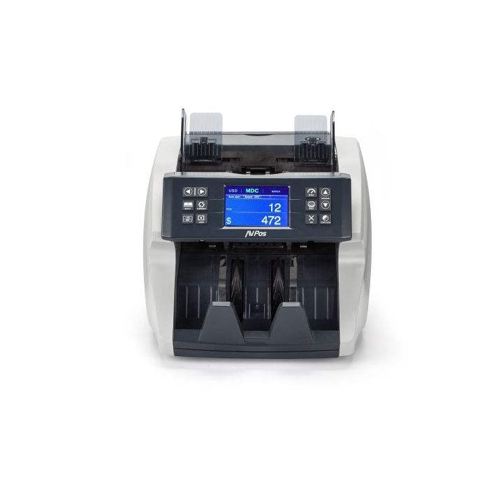 AVPos Contador/Detector de Billetes AVP-DTC180 - Cuenta Cantidad de Billetes, Valor Subtotal y Valor Total - 1200 Billetes min - Color Negro
