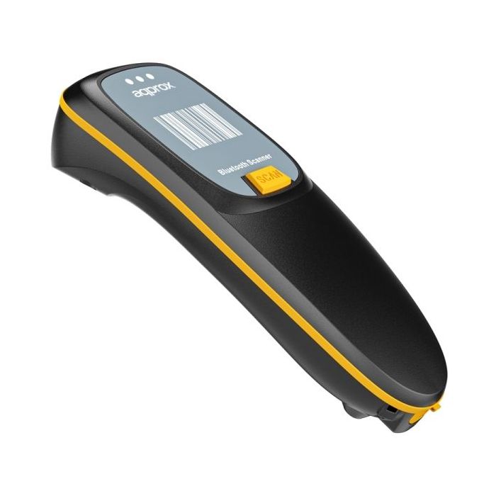 Approx Lector de Codigos de Barras 2D Inalambrico - Formato de Bolsillo - Indicador LED, Beeper y Vibracion - Velocidad de Escaneo 60fps - Autonomia hasta 8h