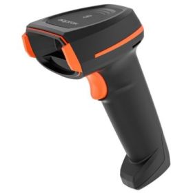 Approx Lector de Codigos de Barras 1D/2D Inalambrico - Indicador LED, Beeper y Vibracion - Velocidad de Escaneo 60fps - Disparo Manual o Automatico - Autonomia hasta 12h - Color Negro/Naranja