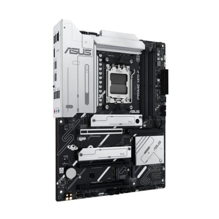 Asus Prime X870-P Placa Base AM5 - 4x DDR5, 4x M2, 2x Sata III, PCIe 4.0, 5.0, USB 2.0, 3.2, RJ-45, HDMI, DisplayPort - Factor de Forma ATX
