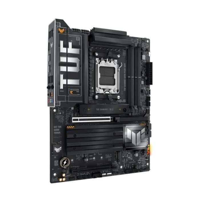 Asus TUF Gaming X870-PLUS WIFI Placa Base AM5 - WiFi, Bluetooth, HDMI, 4x DDR5, 2x SATA III, 4x M.2, PCIe 4.0, USB 2.0, 3.2, RJ-45, DisplayPort - Factor de Forma ATX