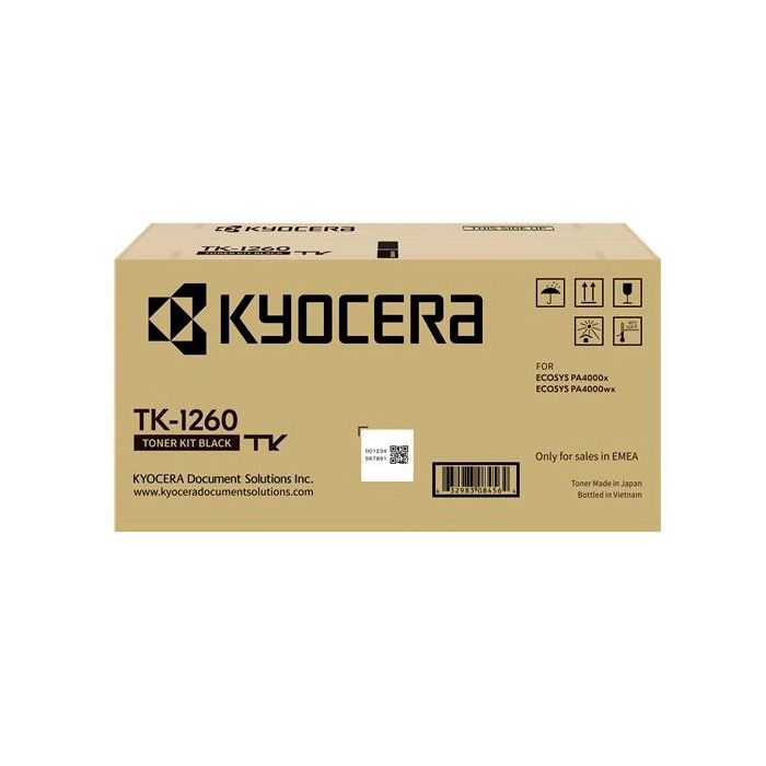Kyocera TK1260 Negro Cartucho de Toner Original - 1T0C150NL0
