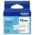 Brother Btag-233 Cinta 12mm - Texto Azul sobre Fondo Blanco - Medidas 12mmx4 Metros - Apta para PTN10, PTN20, PTN25BT
