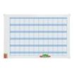 Nobo Performance Planificador Anual de Pizarra Magnetica 720x50x1030mm - Incluye Kit de Planificacion de Imanes