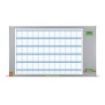 Nobo Performance Plus Planificador Anual de Pizarra Magnetica 725x50x1178mm - Pantalla con Fecha y Hora - Incluye Rotulador y Kit Magnetico