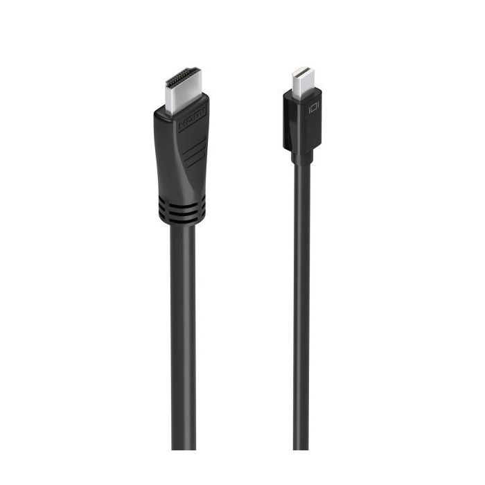 Aisens Cable Conversor MINI DP a HDMI 4K@60HZ - MINI DP/M-HDMI/M - 5.0m - Color Negro