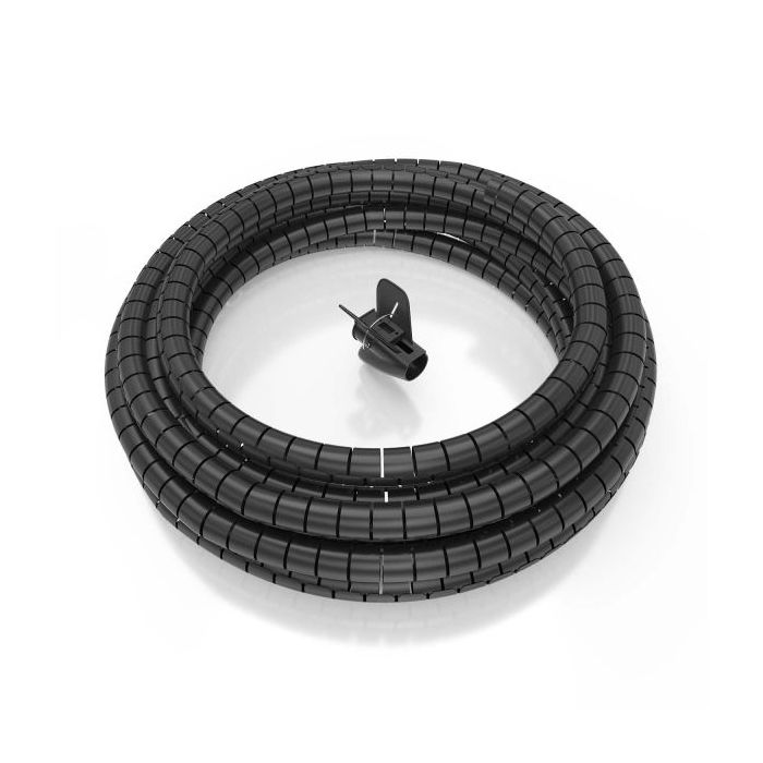 Aisens Organizador de Cable en Espiral 25mm - 10m - Color Negro
