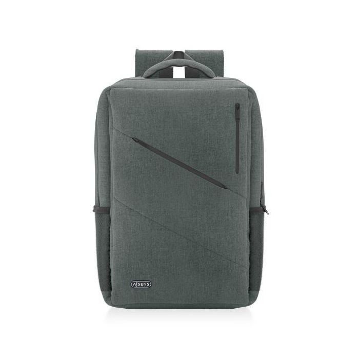 Aisens Mochila Urbana y de Oficina para Portatil 15,6" - Color Gris