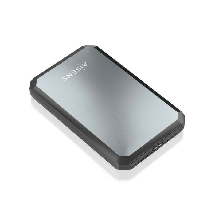 Aisens Caja Externa 2,5" ASE-2529B 9.5mm SATA a USB 3.0/USB3.1 GEN1 - Color Negro/Gris