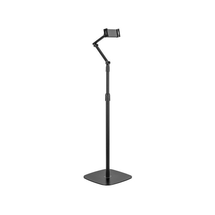 Aisens Soporte de Suelo Universal Ajustable (3 Pivotes) para Tablet - Color Negro