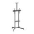 Aisens Soporte de Suelo ECO con Rueda - Bandeja para DVD y Soporte de Camara para Monitor/TV 45kg de 37-70 - Color Negro
