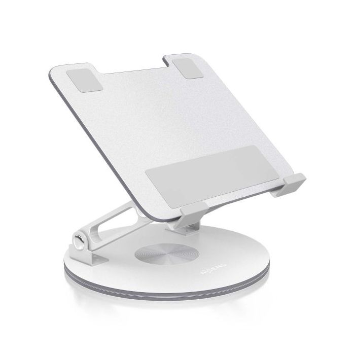 Aisens Soporte de Sobremesa Giratorio Ajustable para Portatil / Tablet 7"-13" - Color Plata