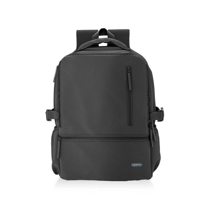 Aisens Mochila Deportiva Repelente al Agua para Portatil 15,6" - Color Negro